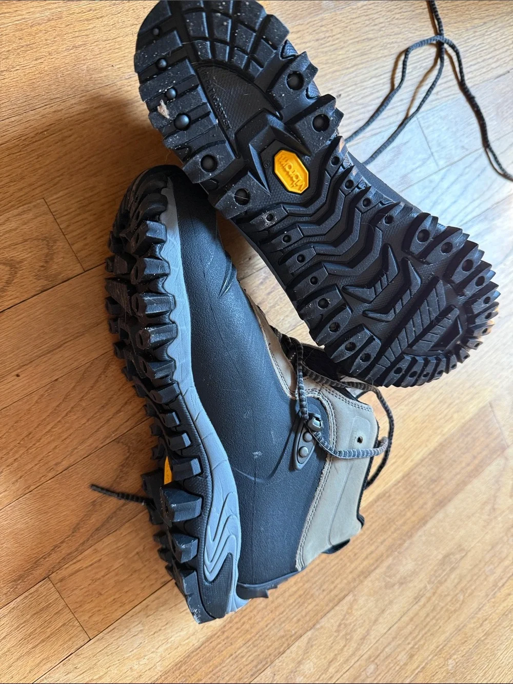 Merrell Men's Black and Gray Trail Waterproof Hiking Boots